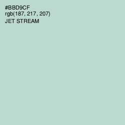 #BBD9CF - Jet Stream Color Image